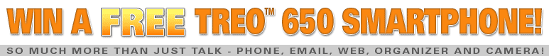 Получите БЕСПЛАТНЫЙ смартфон PalmOne TREO 650 !